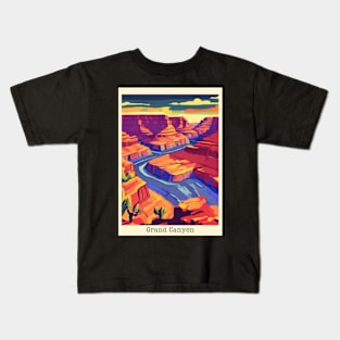 fauvism art of grand canyon usa 3 Kids T-Shirt